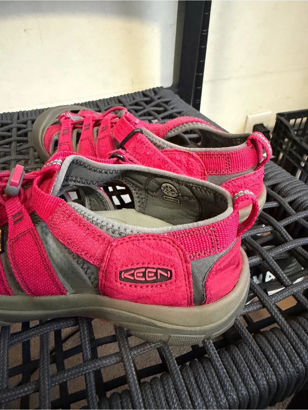 Keen Kids Pink/Red Closed-Toe Adventure Sandals